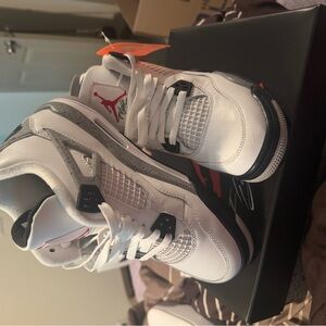 Kids White and Black Sneakers